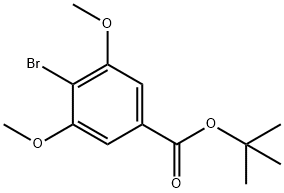 4-溴-3,5-二甲氧基苯甲酸叔丁酯 结构式