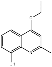 4-乙氧基-2-甲基喹啉-8-醇, 167834-51-7, 结构式
