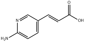 (2E)-3-(6-Amino-3-pyridinyl)-2-propenoic acid Structure