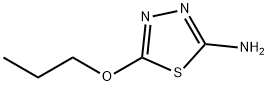 1,3,4-Thiadiazol-2-amine,  5-propoxy- Structure