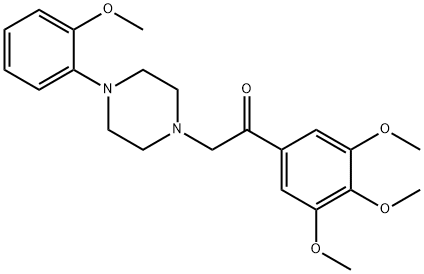 α-[4-(2-Methoxyphenyl)-1-piperazinyl]-3',4',5'-trimethoxyacetophenone Structure