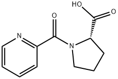 N-(Pyridine-2-carbonyl)-L-proline 化学構造式