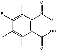 2,4,5-TRIFLUORO-3-METHYL-6-NITROBENZOIC ACID Struktur