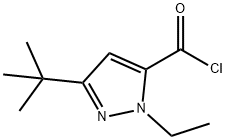 1H-Pyrazole-5-carbonyl chloride, 3-(1,1-dimethylethyl)-1-ethyl- (9CI) Structure