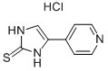 4-Pyridin-4-yl-1,3-dihydro-imidazole-2-thione  hydrochloride 结构式