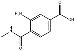 Benzoic acid, 3-amino-4-[(methylamino)carbonyl]- (9CI) Struktur