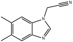 1H-Benzimidazole-1-acetonitrile,5,6-dimethyl-(9CI),167980-30-5,结构式