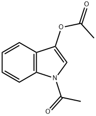 1,3-ジアセトキシインドール 化学構造式