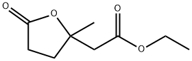 テトラヒドロ-2-メチル-5-オキソフラン-2-酢酸エチル 化学構造式