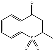 2-Methyl-2,3-dihydro-4H-1-benzothiopyran-4-one 1,1-dioxide Struktur