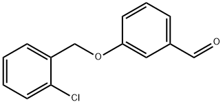 3-[(2-クロロベンジル)オキシ]ベンズアルデヒド 化学構造式