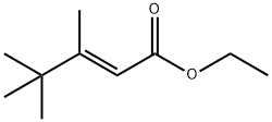 (E)-3,4,4-Trimethyl-2-pentenoic acid ethyl ester,16812-82-1,结构式