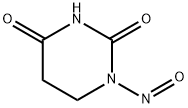 5,6-ジヒドロ-1-ニトロソ-2,4(1H,3H)-ピリミジンジオン 化学構造式