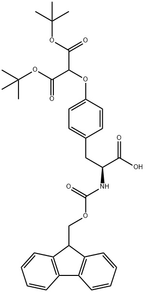 FMOC-TYR(MALONYL-DI-OTBU)-OH Struktur