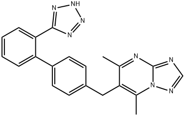 2,4-dimethyl-3-[[4-[2-(2H-tetrazol-5-yl)phenyl]phenyl]methyl]-1,5,7,9- tetrazabicyclo[4.3.0]nona-2,4,6,8-tetraene|