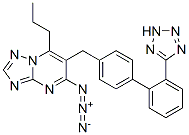 4-azido-2-propyl-3-[[4-[2-(2H-tetrazol-5-yl)phenyl]phenyl]methyl]-1,5, 7,9-tetrazabicyclo[4.3.0]nona-2,4,6,8-tetraene Structure