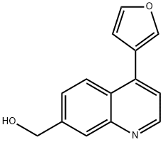 4-FURAN-3-YL-7-HYDROXYMETHYLQUINOLINE Structure