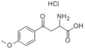 DL-2-AMINO-4-(4-METHOXYPHENYL)-4-OXOBUTANOIC ACID HCL 化学構造式
