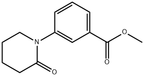 3-(2-OXO-PIPERIDIN-1-YL)-BENZOIC ACID METHYL ESTER 化学構造式