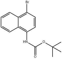 TERT-BUTYL 4-BROMONAPHTHALEN-1-YLCARBAMATE Struktur