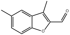 3,5-二甲基-苯并呋喃-2-甲醛,16817-34-8,结构式