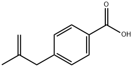 4-(2-メチル-2-プロペニル)安息香酸 化学構造式
