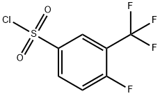 4-FLUORO-3-(TRIFLUOROMETHYL)BENZENESULPHONYL CHLORIDE Struktur
