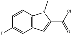 1H-Indole-2-carbonyl chloride, 5-fluoro-1-methyl- (9CI) Struktur