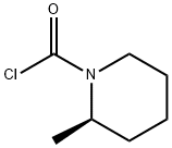 1-Piperidinecarbonyl chloride, 2-methyl-, (R)- (9CI) 化学構造式