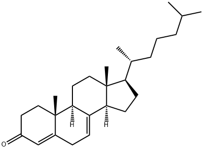 コレスタ-4,7-ジエン-3-オン 化学構造式