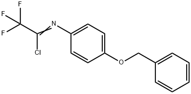 N-(4-BENZYLOXY-PHENYL)-2,2,2-TRIFLUORO-ACETIMIDOYL CHLORIDE Structure