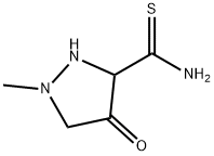 3-Pyrazolidinecarbothioamide,  1-methyl-4-oxo- Struktur