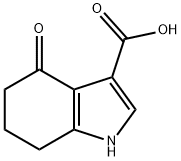 4-OXO-4,5,6,7-TETRAHYDRO-1H-INDOLE-3-CARBOXYLIC ACID Struktur
