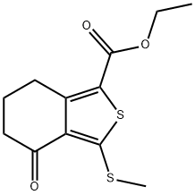 ETHYL 3-(METHYLTHIO)-4-OXO-4,5,6,7-TETRAHYDROBENZO[C]THIOPHENE-1-CARBOXYLATE