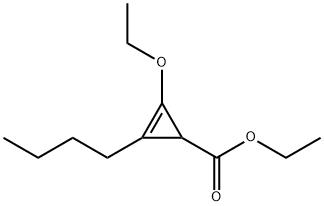 2-Cyclopropene-1-carboxylicacid,2-butyl-3-ethoxy-,ethylester(9CI) Struktur