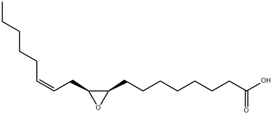 (9α,10α,12Z)-9,10-エポキシ-12-オクタデセン酸 化学構造式