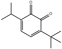 3,5-Cyclohexadiene-1,2-dione, 3-(1,1-dimethylethyl)-6-(1-methylethyl)- (9CI) 化学構造式