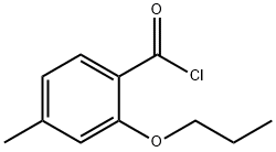 Benzoyl chloride, 4-methyl-2-propoxy- (9CI) Structure