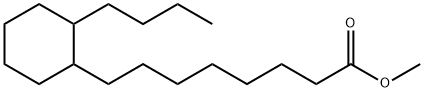 2-Butylcyclohexaneoctanoic acid methyl ester Struktur