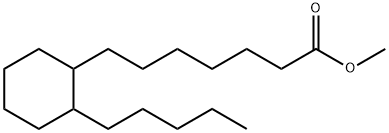 2-Pentylcyclohexaneheptanoic acid methyl ester Struktur