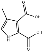 4-Methyl-1H-pyrrole-2,3-dicarboxylic acid Struktur