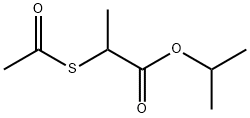 2-(Acetylthio)propionic acid isopropyl ester Struktur
