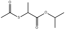 2-(Acetylthio)propionic acid isopropyl ester Structure