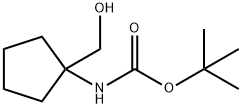 N-BOC-1-AMINO-1-CYCLOPENTANEMETHANOL Structure