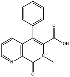 7-METHYL-8-OXO-5-PHENYL-7,8-DIHYDRO-1,7-NAPHTHYRIDINE-6-CARBOXYLIC ACID|7-甲基-8-氧代-5-苯基-7,8-二氢-1,7-萘啶-6-羧酸