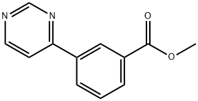 3-(嘧啶-4-基)苯甲酸甲酯, 168619-01-0, 结构式