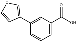 3-(2-Formylfuran-3-yl)benzoic acid Struktur