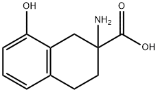 2-AMINO-8-HYDROXY-1,2,3,4-TETRAHYDRO-NAPHTHALENE-2-CARBOXYLIC ACID
 Struktur