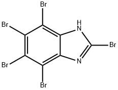 2,4,5,6,7-PENTABROMO-1H-BENZOIMIDAZOLE 化学構造式