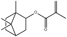 1,7,7-三甲基二环[2.2.1]庚-2-基异丁烯酸酯 结构式
